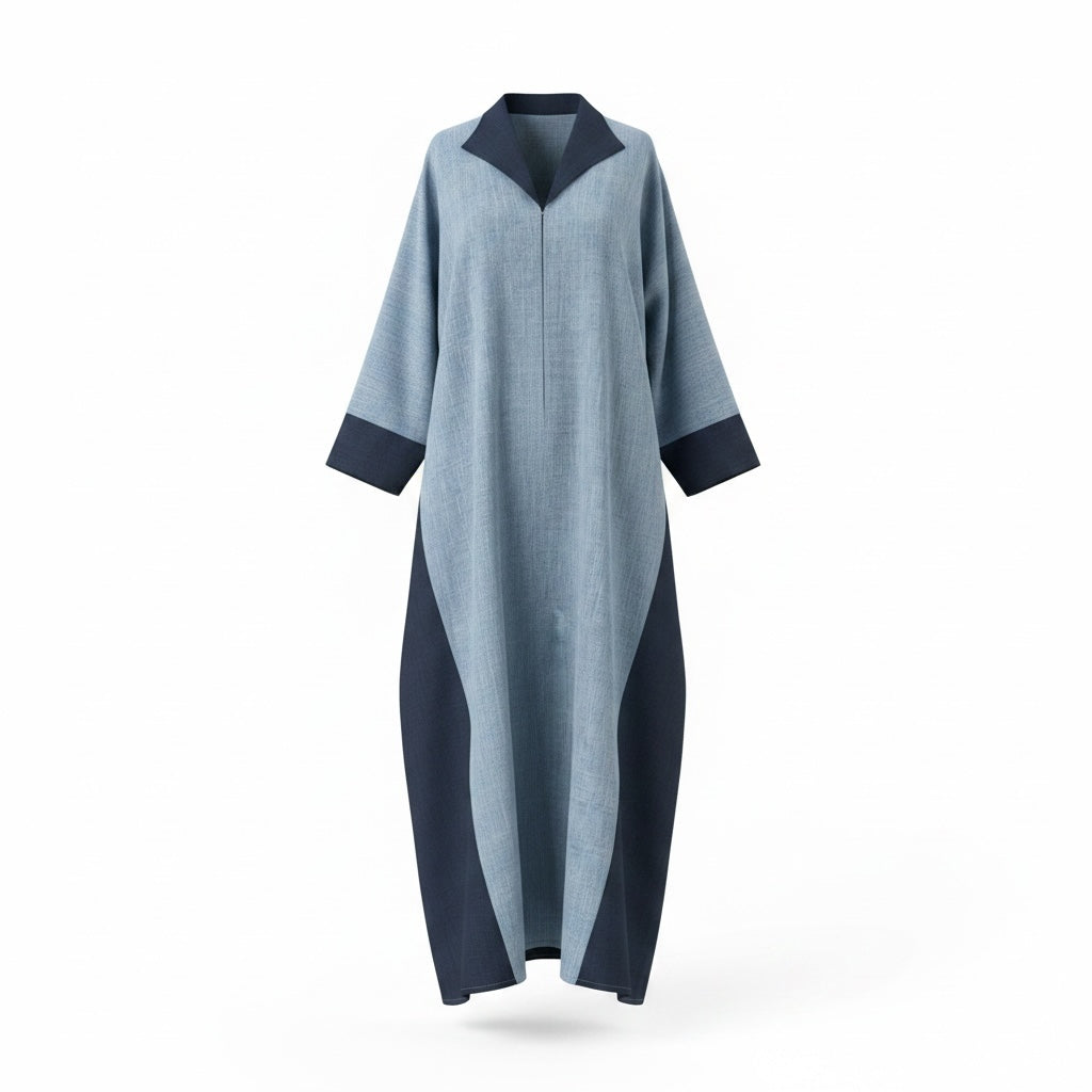 Azure Skyline Abaya - Shuto Modest Boutique