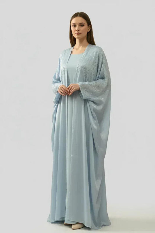 Elegant Sparkle Abaya Collection - Sky blue / 52 -Shuto Modest Boutique