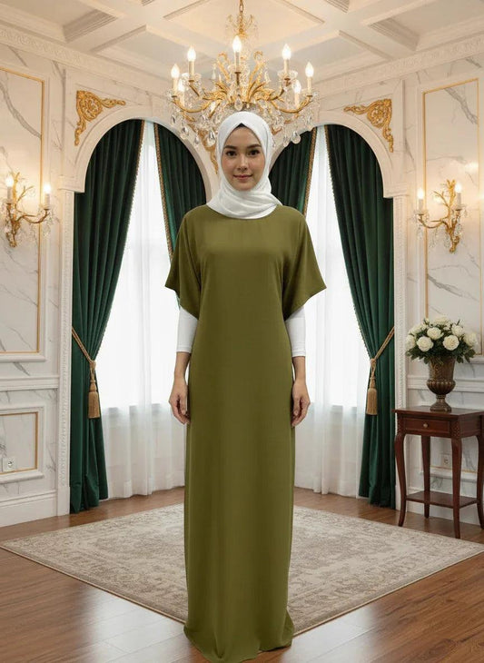 Inner Slip Dress- Shuto Modest Boutique - Sage Green / 52 -Shuto Modest Boutique