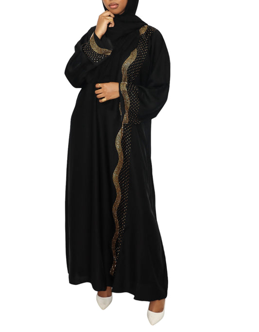 Gold Rush - Black Abaya