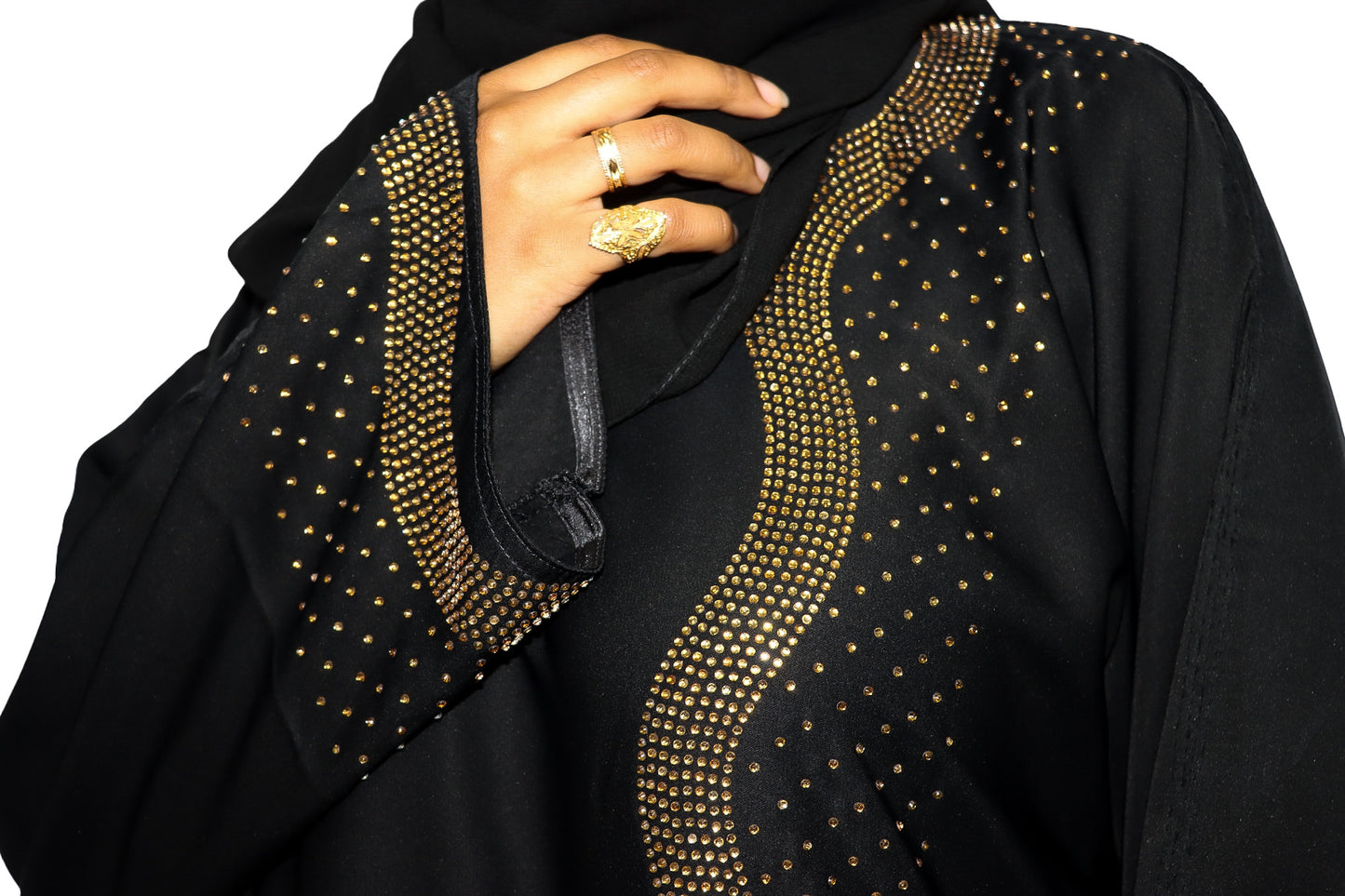 Gold Rush - Black Abaya