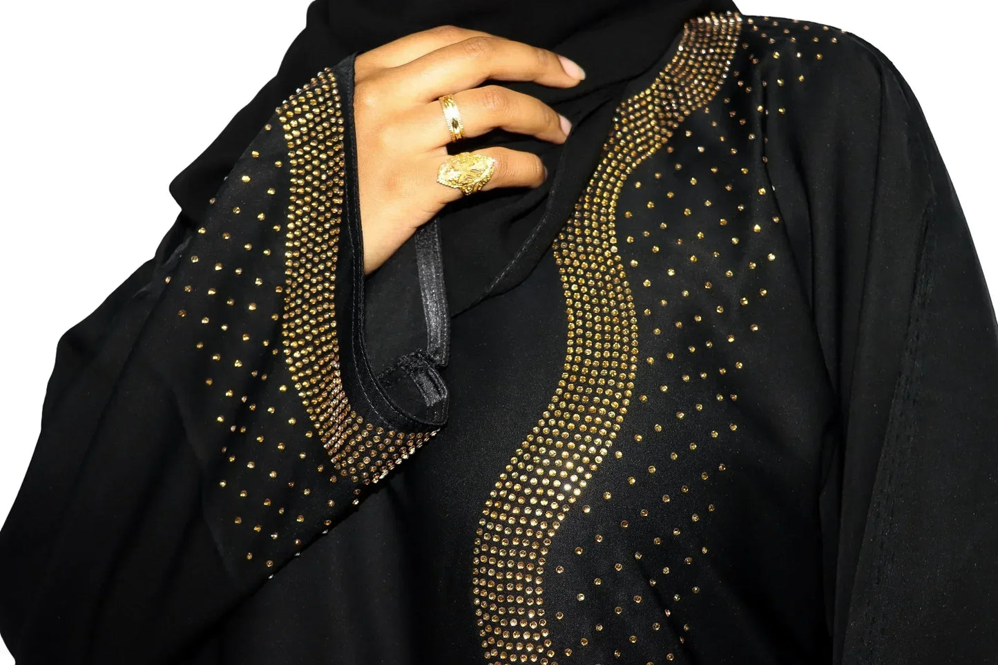 Gold Rush - Black Abaya - Shuto Modest Boutique