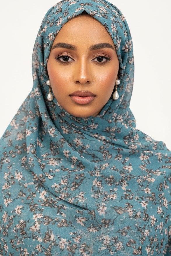 Ambiance Floral Hijab