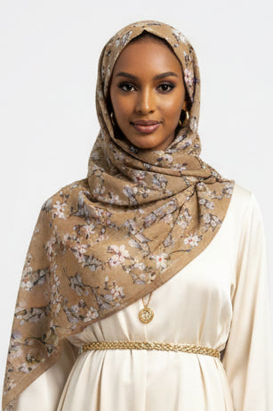 Ambiance Floral Hijab