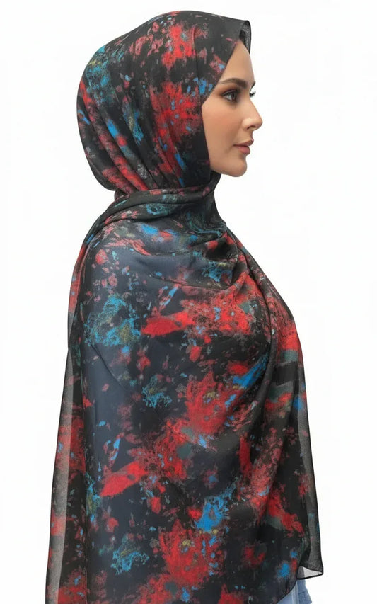 Vibrant Swirl Hijab - Shuto Modest Boutique