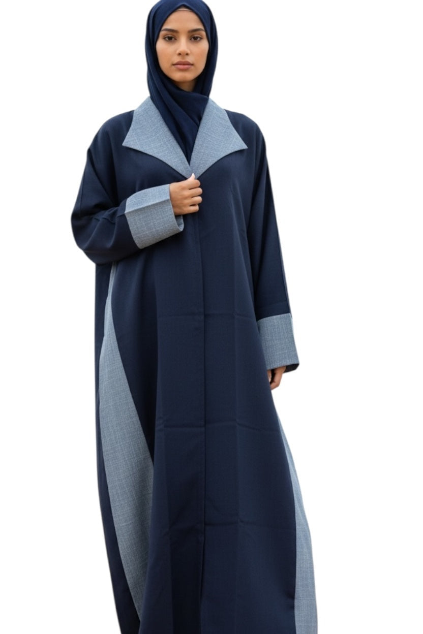 Azure Skyline Abaya - Shuto Modest Boutique