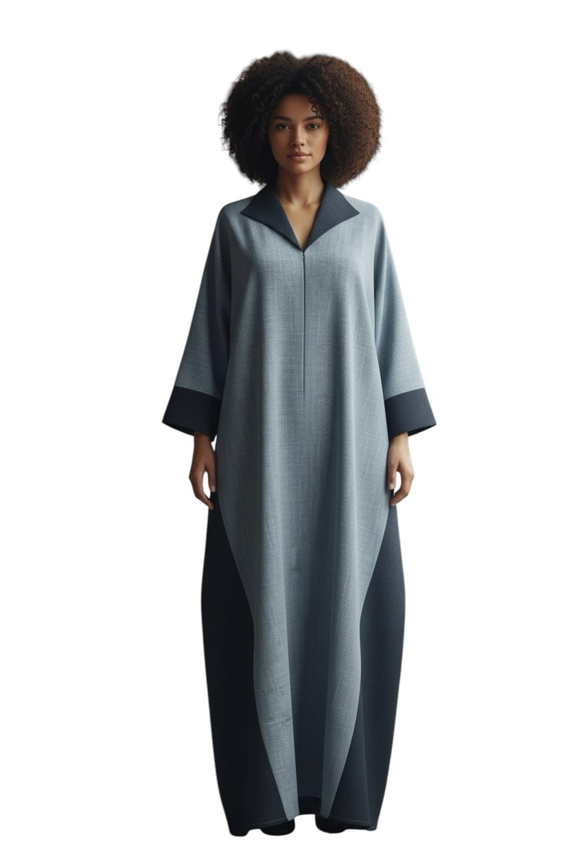 Azure Skyline Abaya - Shuto Modest Boutique