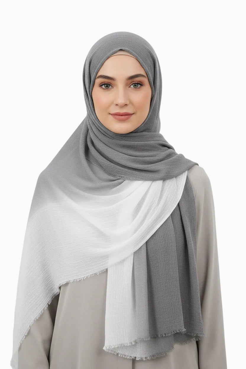 Coastal Fog Linen Hijab - Shuto Modest Boutique