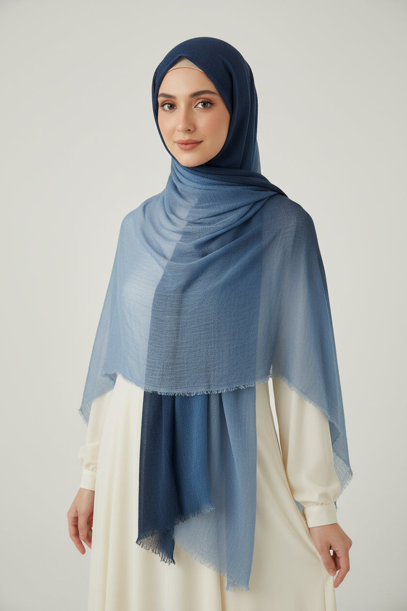 Coastal Fog Linen Hijab - Shuto Modest Boutique