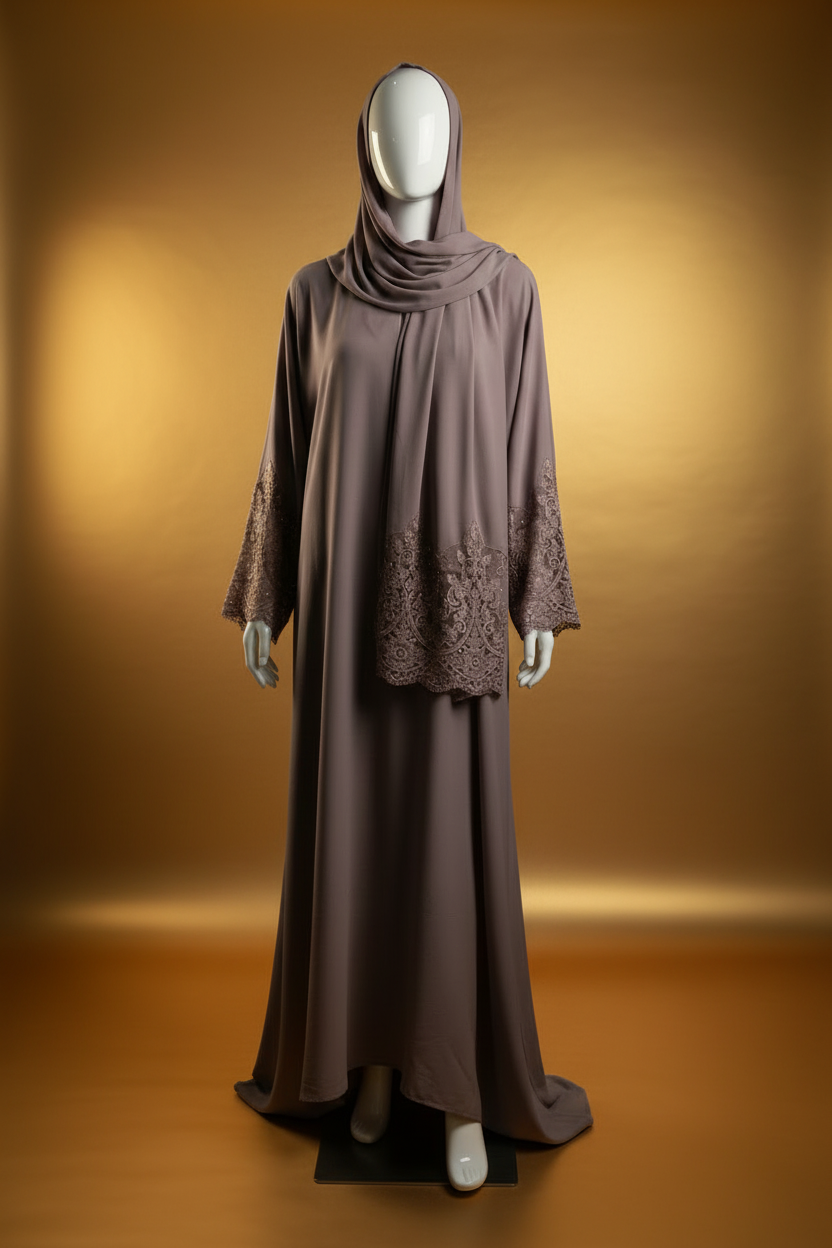 Lace Sleeve abaya