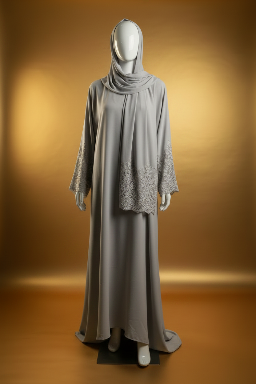 Lace Sleeve abaya