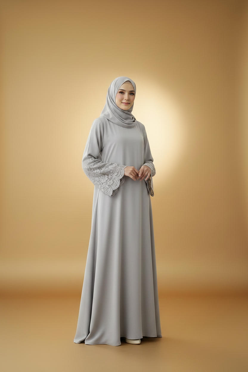 Lace Sleeve abaya