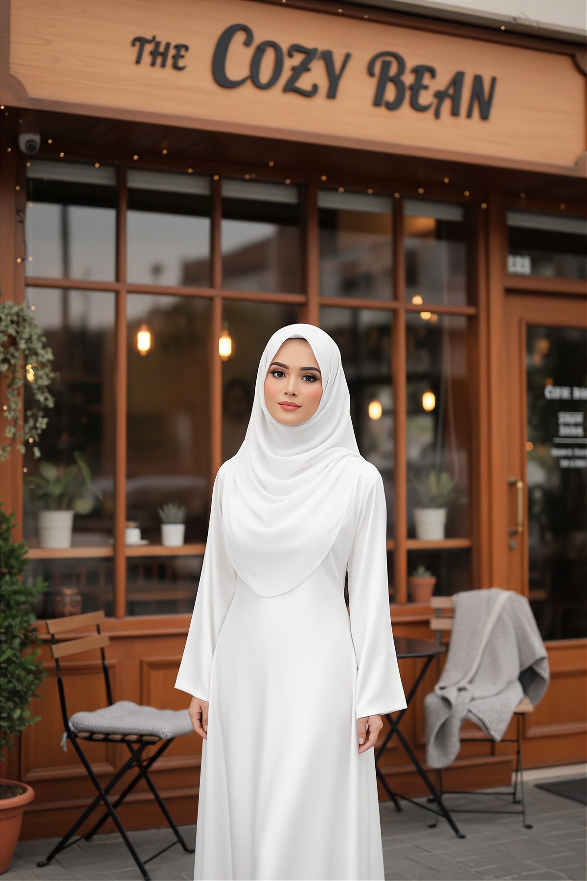 Amira Satin Gown- Shuto Modest Boutique