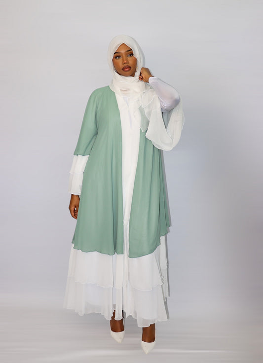 Chiffon Layered Abaya