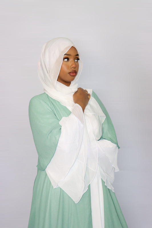 Chiffon Layered Abaya