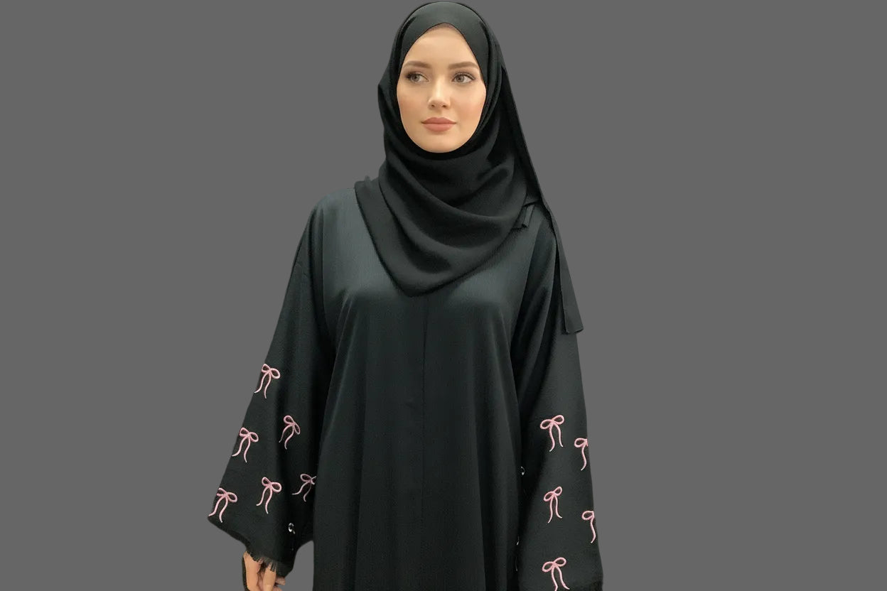 Pink Bow Abaya - Shuto Modest Boutique
